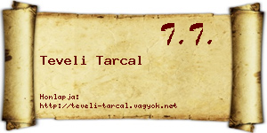 Teveli Tarcal névjegykártya